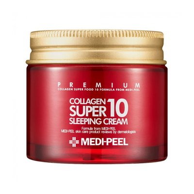 Нічний антивіковий крем з колагеном Medi-Peel Collagen Super 10 Sleeping Cream, 70 мл 8809409342382 фото
