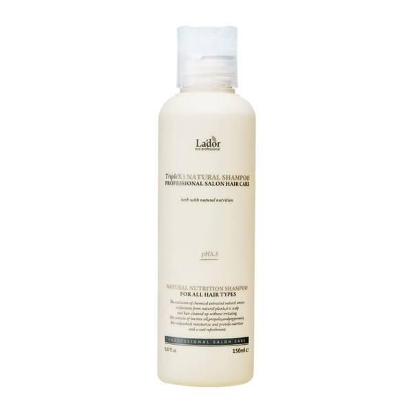 Органічний шампунь із рослинними екстрактами Lador Triplex Natural Shampoo,150 мл 8809500811008 фото