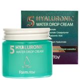 Зволожуючий крем з гіалуроновою кислотою Farmstay Hyaluronic 5 Water Drop Cream 80 ml 8809480772559 фото