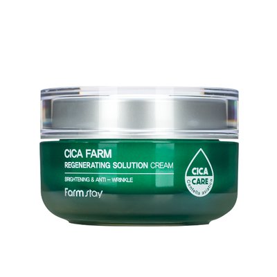 Регенеруючий ампульний крем з центеллой Farmstay Cica Farm Regenerating Solution Cream, 50 мл 8809635230651 фото