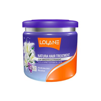 Выпрямляющая маска с экстрактом белой лилии и биотином Lolane Natura Hair Treatment, 100 мл 8850460987234 фото