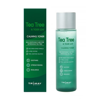 Заспокійливий тонер з чайним деревом та центеллою Trimay Tea Tree & Tiger Leaf Calming Toner 200 ml 8809706860060 фото