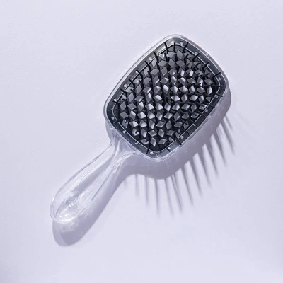 Гребінець для волосся Hollow Comb Superbrush Plus Transparent+Black 6258202012190tb фото