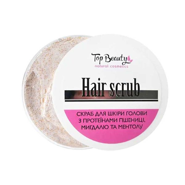 Скраб-пилинг для кожи головы с протеинами пшеницы и ментолом Top Beauty Hai Scrub, 250 мл 4820169183392 фото