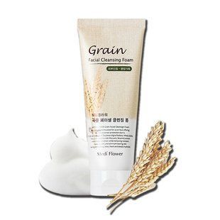 Пенка для умывания со злаками Medi Flower Grain Facial Cleansing Foam 150 мл 8809116502734 фото