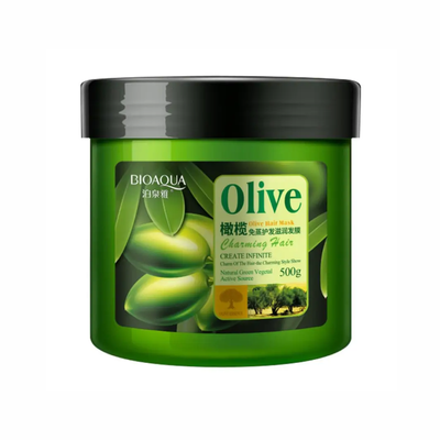 Маска для волосся з оливковою олією Bioaqua Olive Hair Mask, 500 мл 6947790780030 фото