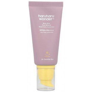 Щоденний мінеральний сонцезахисний крем Haruharu Wonder Black Rice Pure Mineral Relief SPF50+/PA++++, 50ml 4400 фото