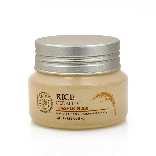 Увлажняющий рисовый крем для лица с керамидами The Face Shop Rice Ceramide Moisturizing Cream, 50 мл 8806182535475 фото