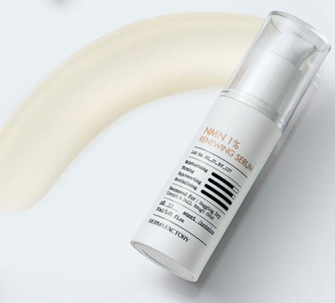 Оновлювальна антиоксидантна сироватка з 1% NMN DERMA FACTORY NMN 1% Renewing Serum 000805 фото