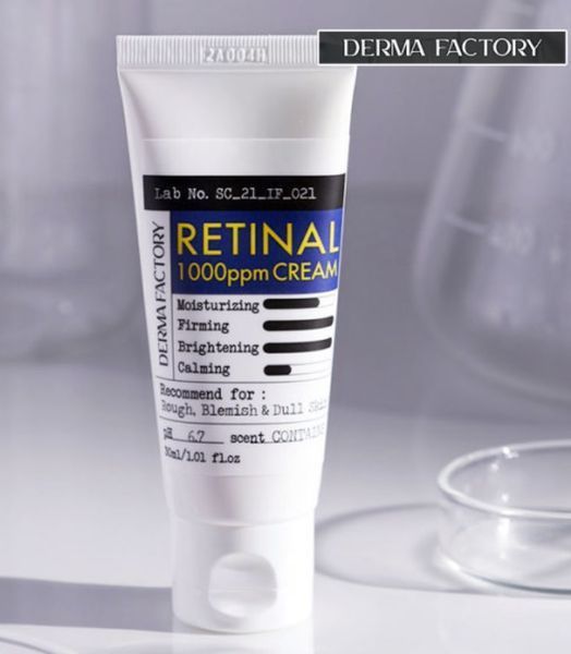 Ночной крем с ретиналем DERMA FACTORY Retinal 1000ppm Cream 000904 фото