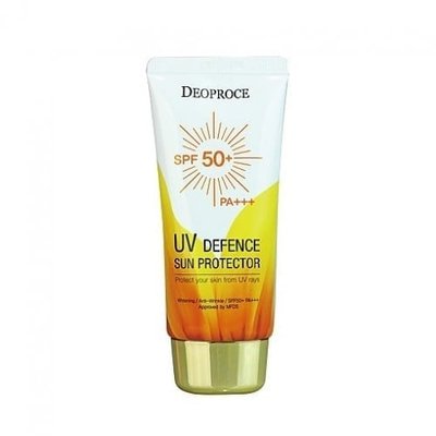 Легкий увлажняющий солнцезащитный крем для лица SPF50+ PA+++ Deoproce UV Defence Sun Protector Cream SPF 50++ PA++, 70 мл sundefence фото
