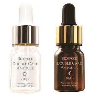 Нічна ампульна сироватка з ікрою Deoproce Double Care Ampoule Night, 13 мл night фото