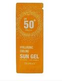 Пробник сонцезахисний крем-гель з гіалуроновою кислотою Deoproce Hyaluronic Cooling Sun Gel SPF50+, 1 мл 8809410039264 sample фото