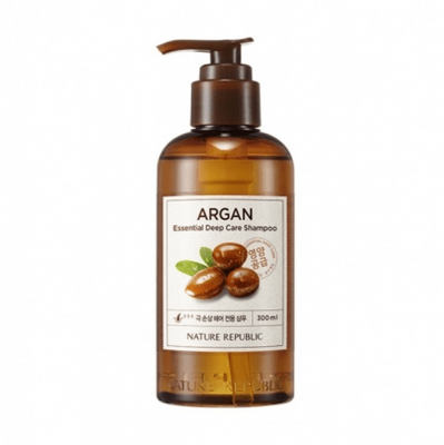 Восстанавливающий шампунь с аргановым маслом Nature Republic Argan Essential Deep Care Shampoo, 300мл 8806173446872 фото